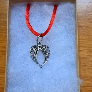 Silver Angel Wings Necklace